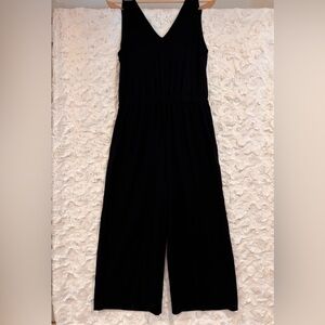 LOFT Classic Black Sleeveless Jumpsuit